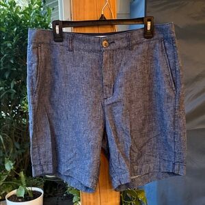 Old Navy Men’s Chambray Blue Flat-Front Shorts